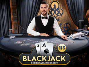 lucky 55 Blackjack 115 Game Interface